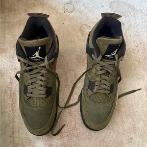 Jordan Athletic Shoes in Olive Green and Black